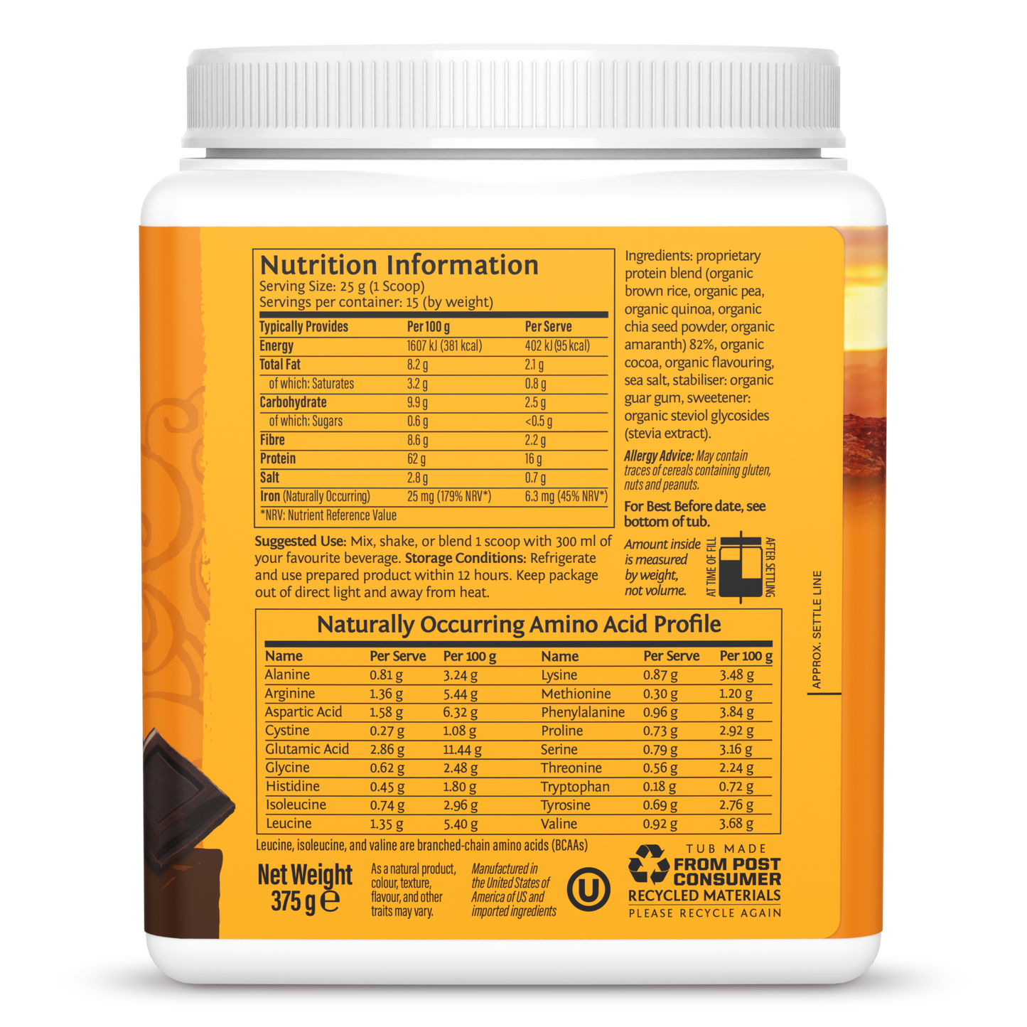 Classic Plus Protein Chocolate 15 Servings (375g)
