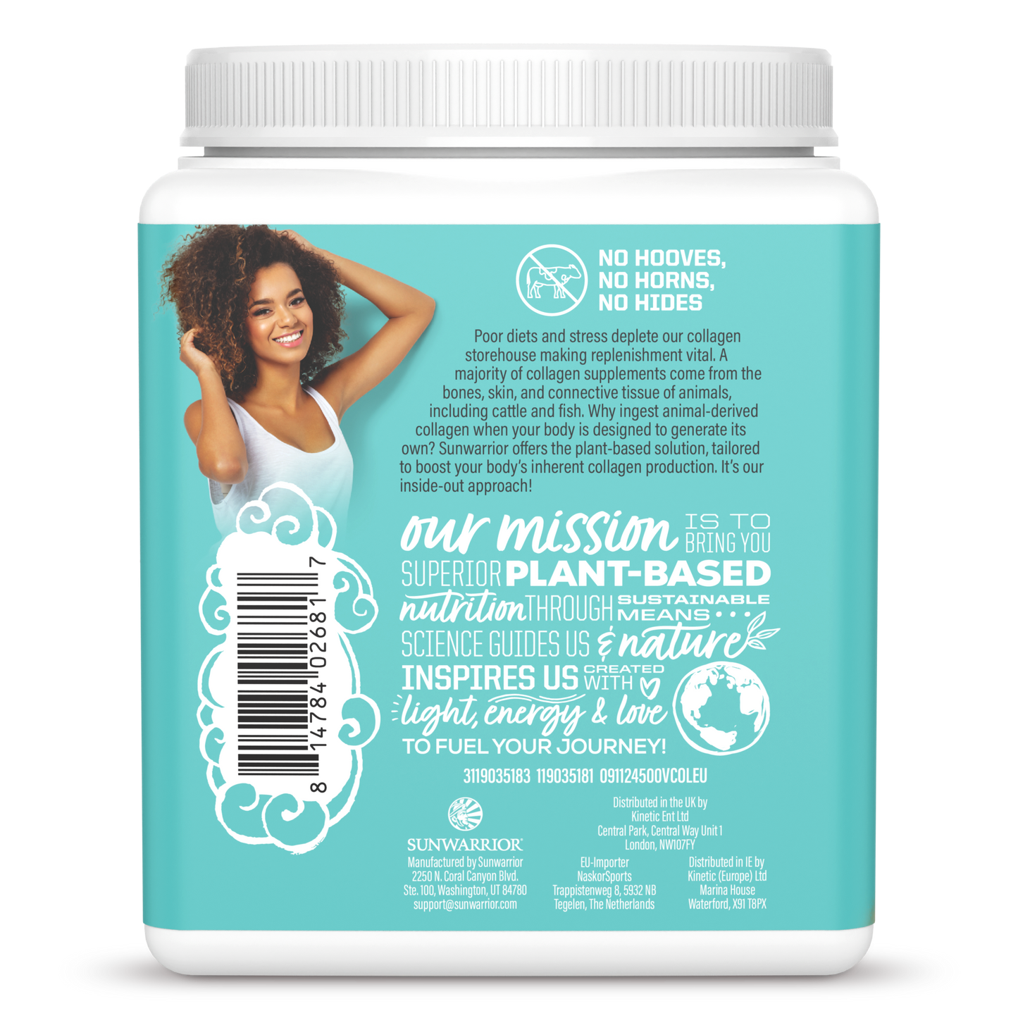 Vegan Collagen Protein Peptides Powder Tahitian Vanilla 20 Servings (500g)