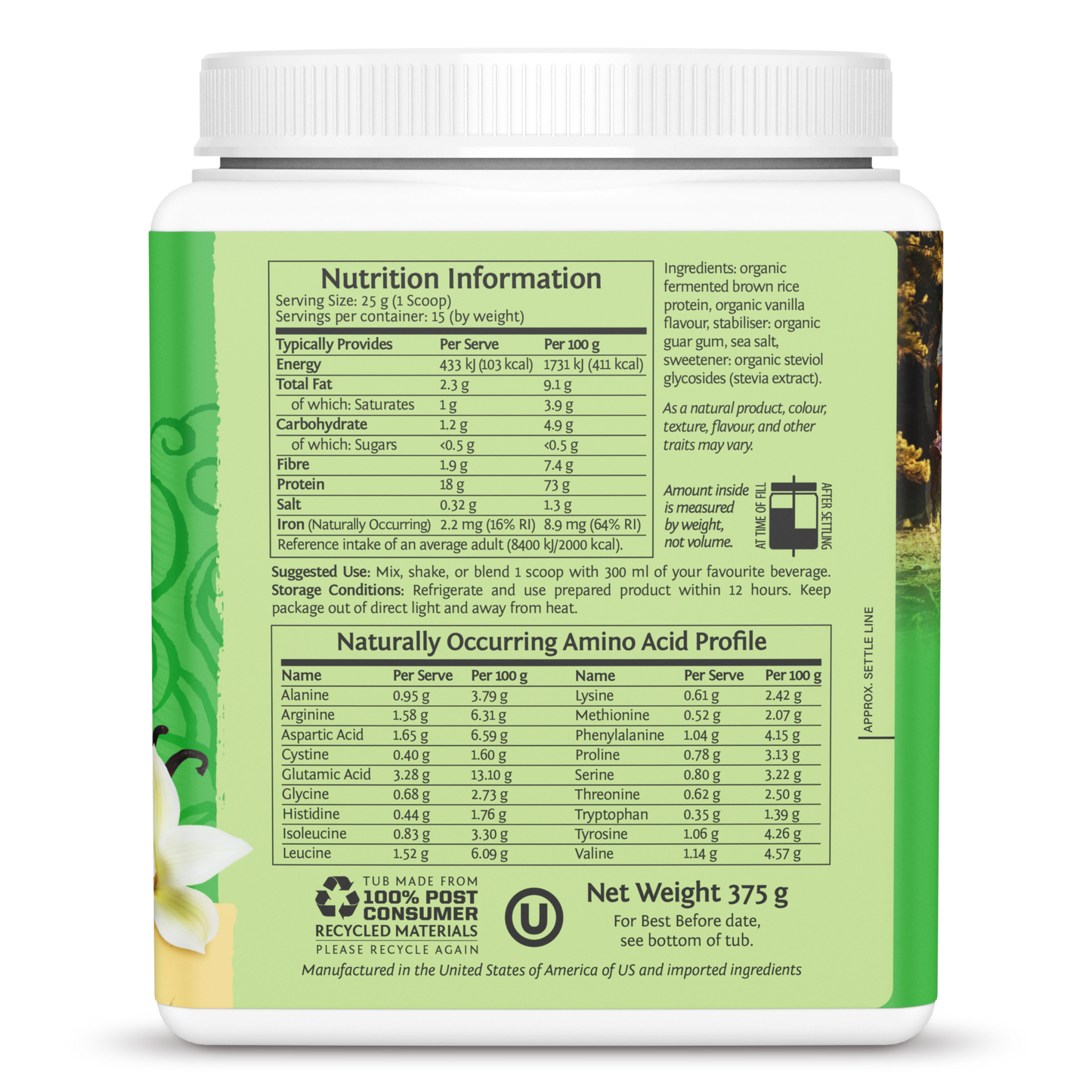 Classic Protein Vanilla 15 Servings (375g)