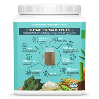 Vegan Collagen Protein Peptides Powder Chocolate Fudge 20 Servings (500g)