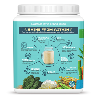 Vegan Collagen Protein Peptides Powder Natural 20 Servings (500g)