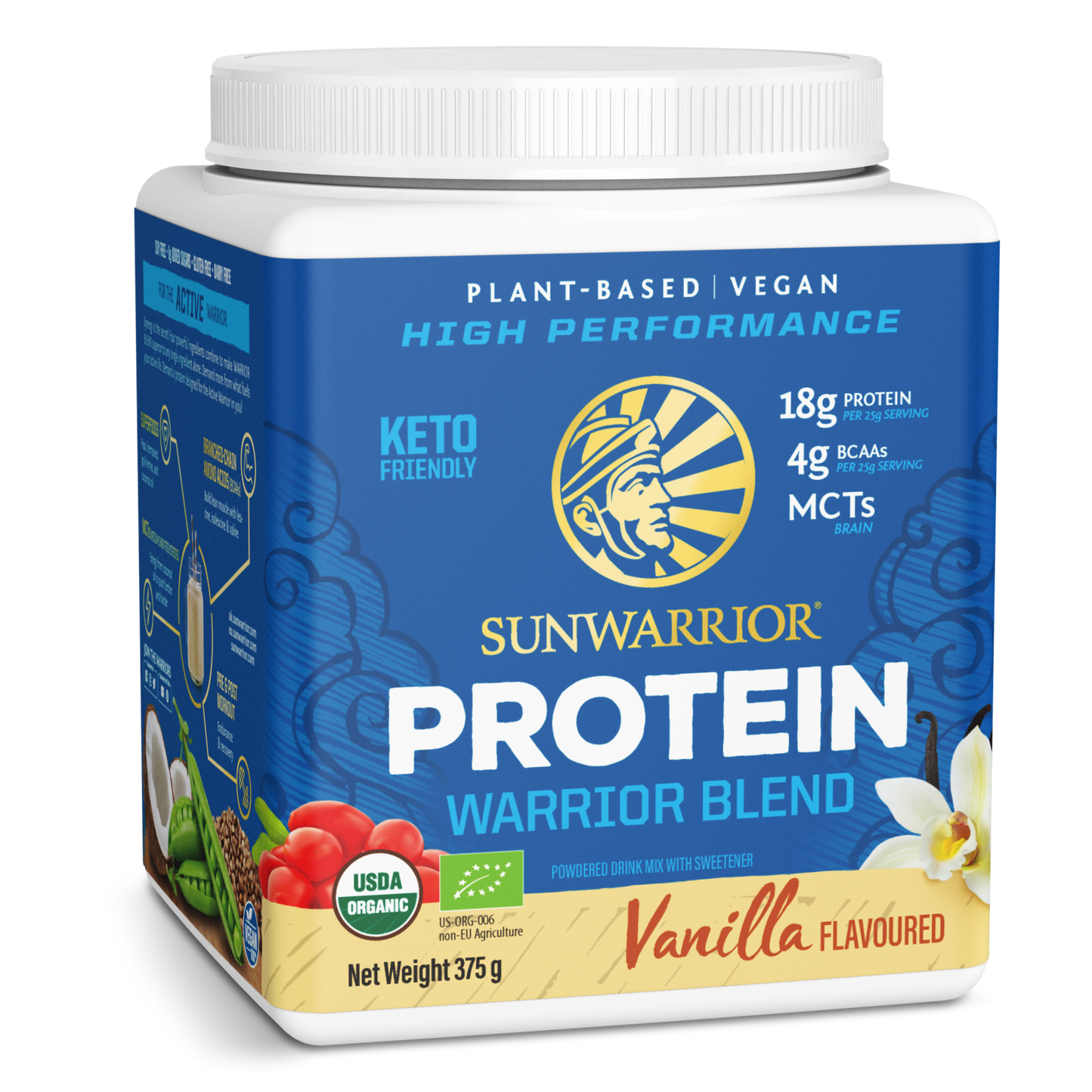 Warrior Blend Vanilla 15 Servings (375g)